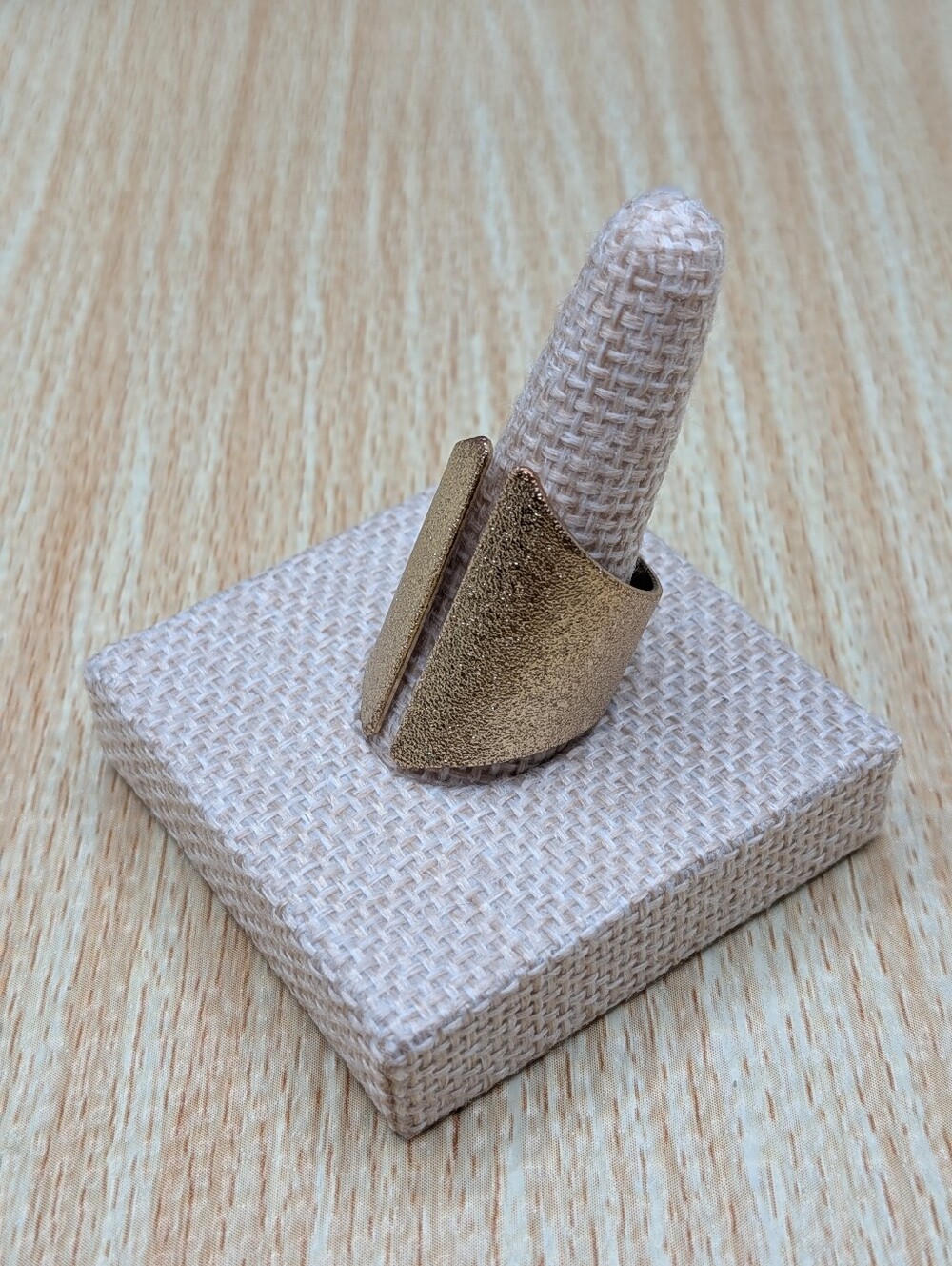 Textured Geometric Ring